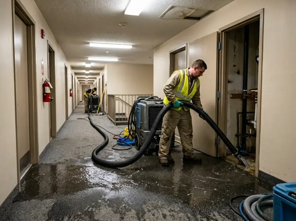 multi-unit-apartment-hallway-f-005 — frequently asked questions, Emergency Burst Pipe Water Extraction & Removal in Flowery…